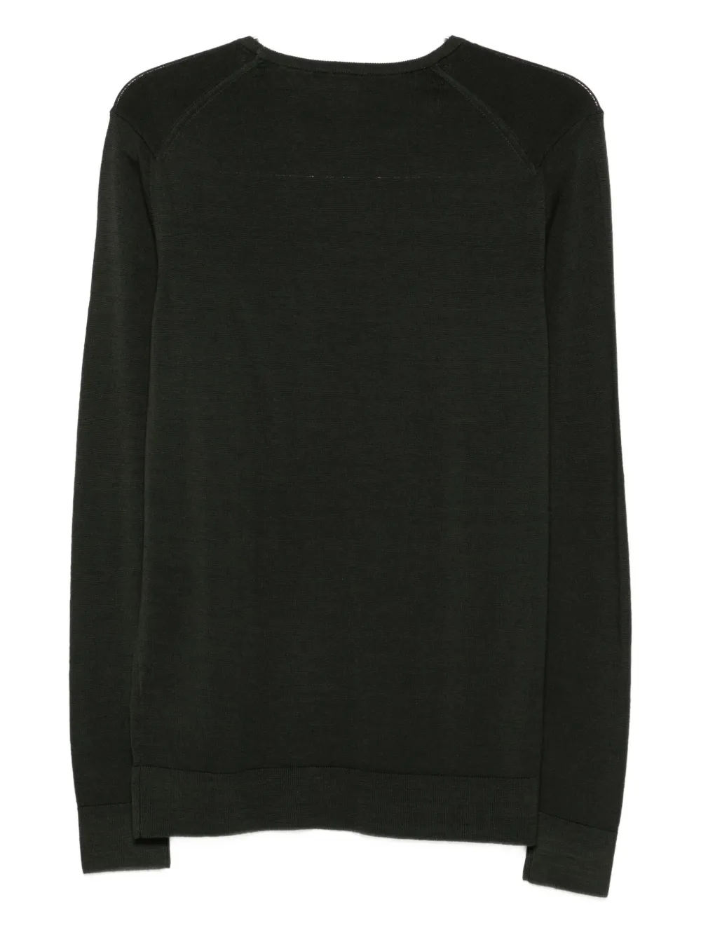 Sunspel Crew Neck Sweater In Green