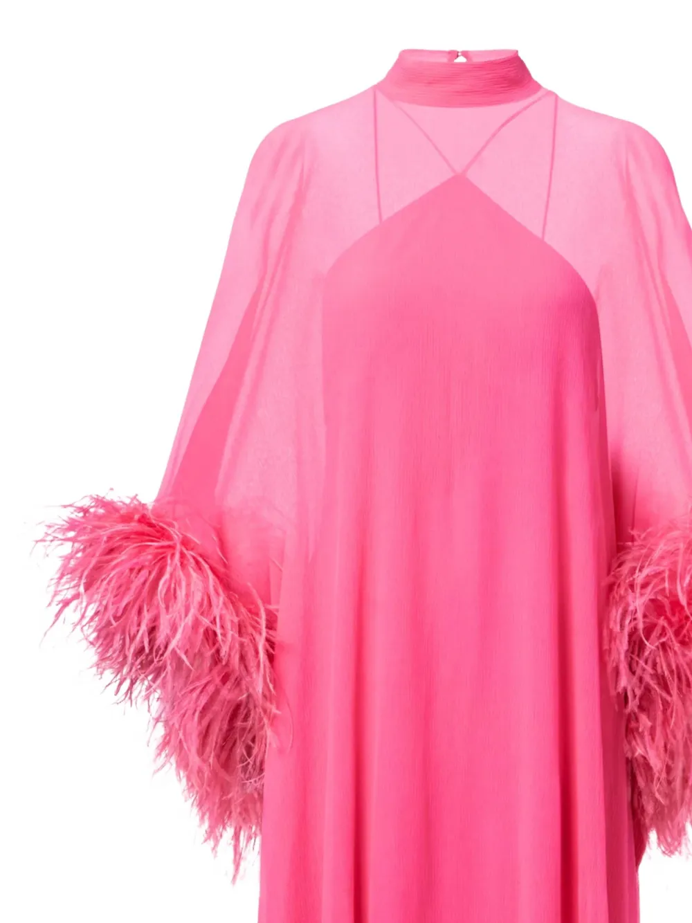Taller Marmo Tuniek met veren Roze