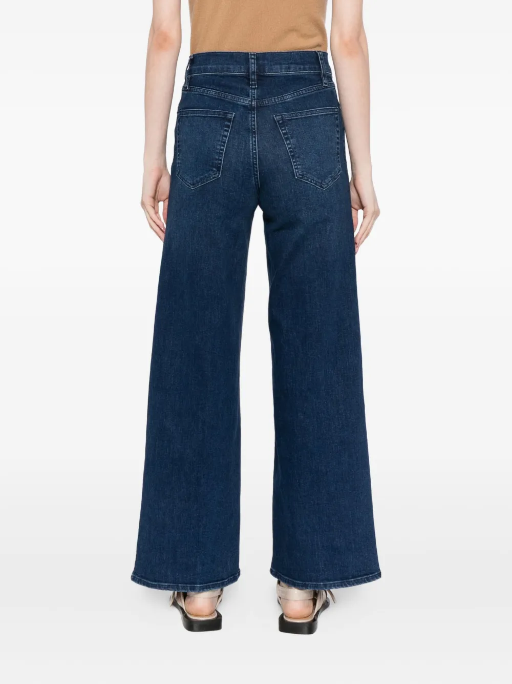 Frame Le Slim Palazzo Jeans In Blue