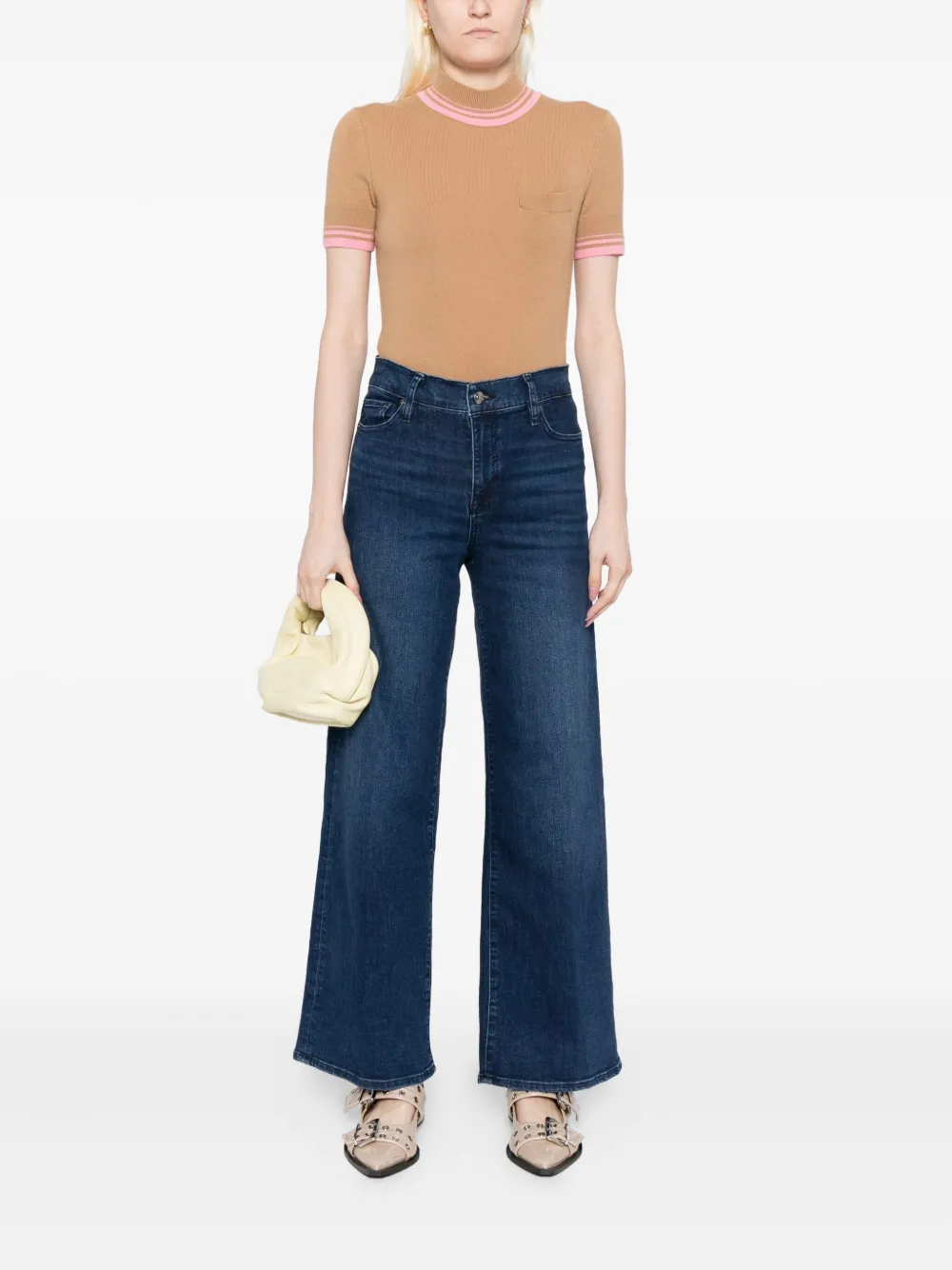 FRAME Slim-fit jeans - Blauw
