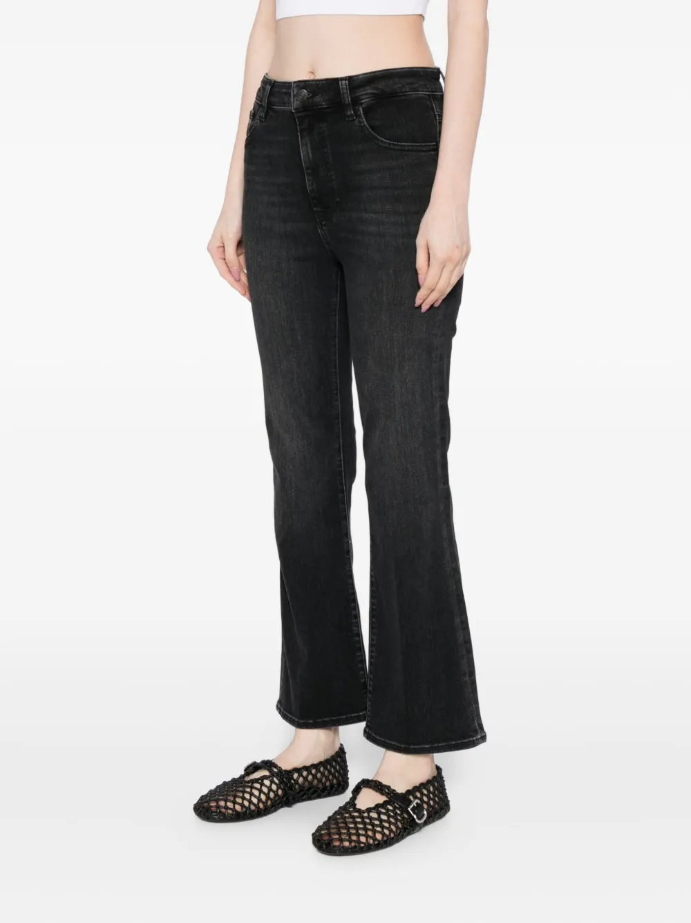Frame The Reboot Cropped Jeans In Black
