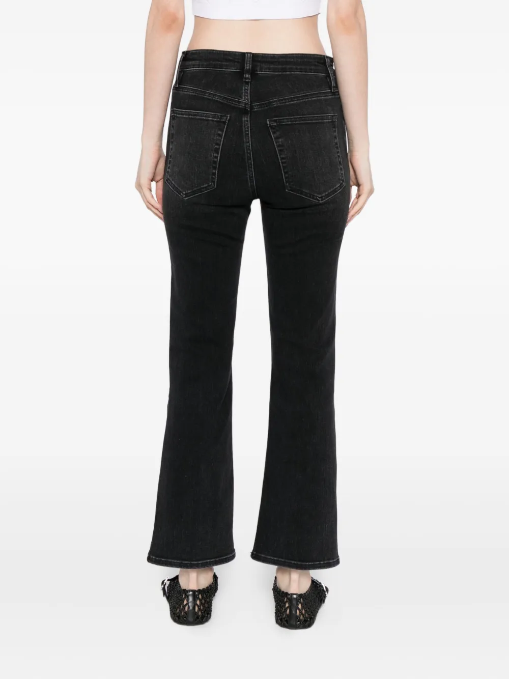 Frame The Reboot Cropped Jeans In Black