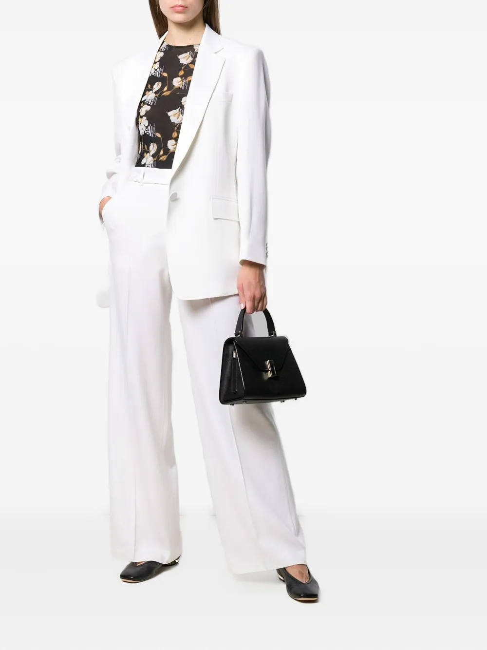 Valextra small leather-coated clasp tote bag | Image 2