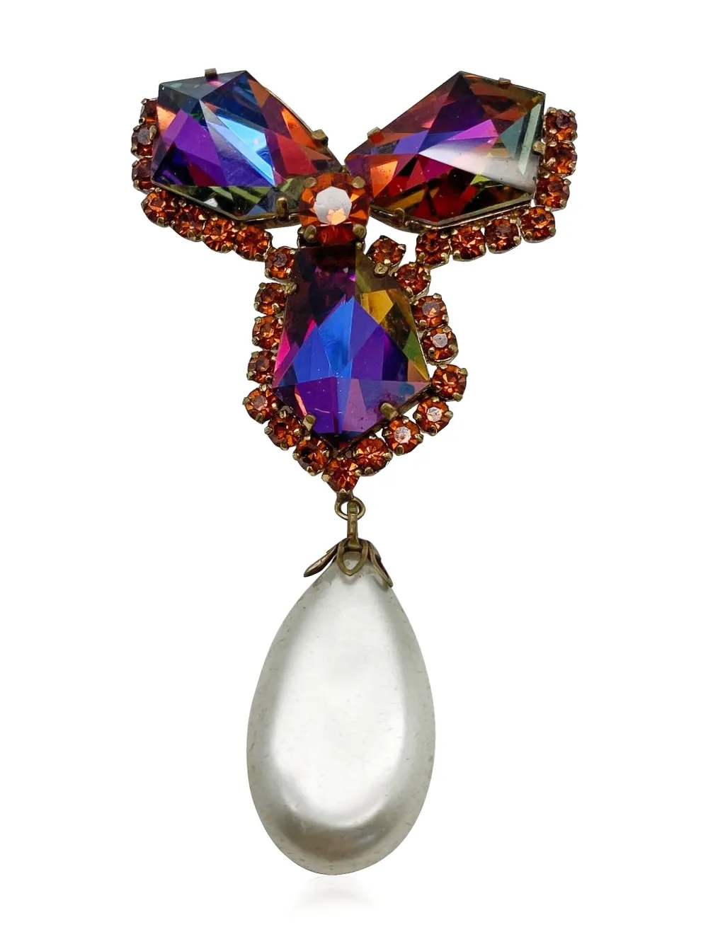 Jennifer Gibson Jewellery Spilla Kaleidoscope anni '50 - Oro