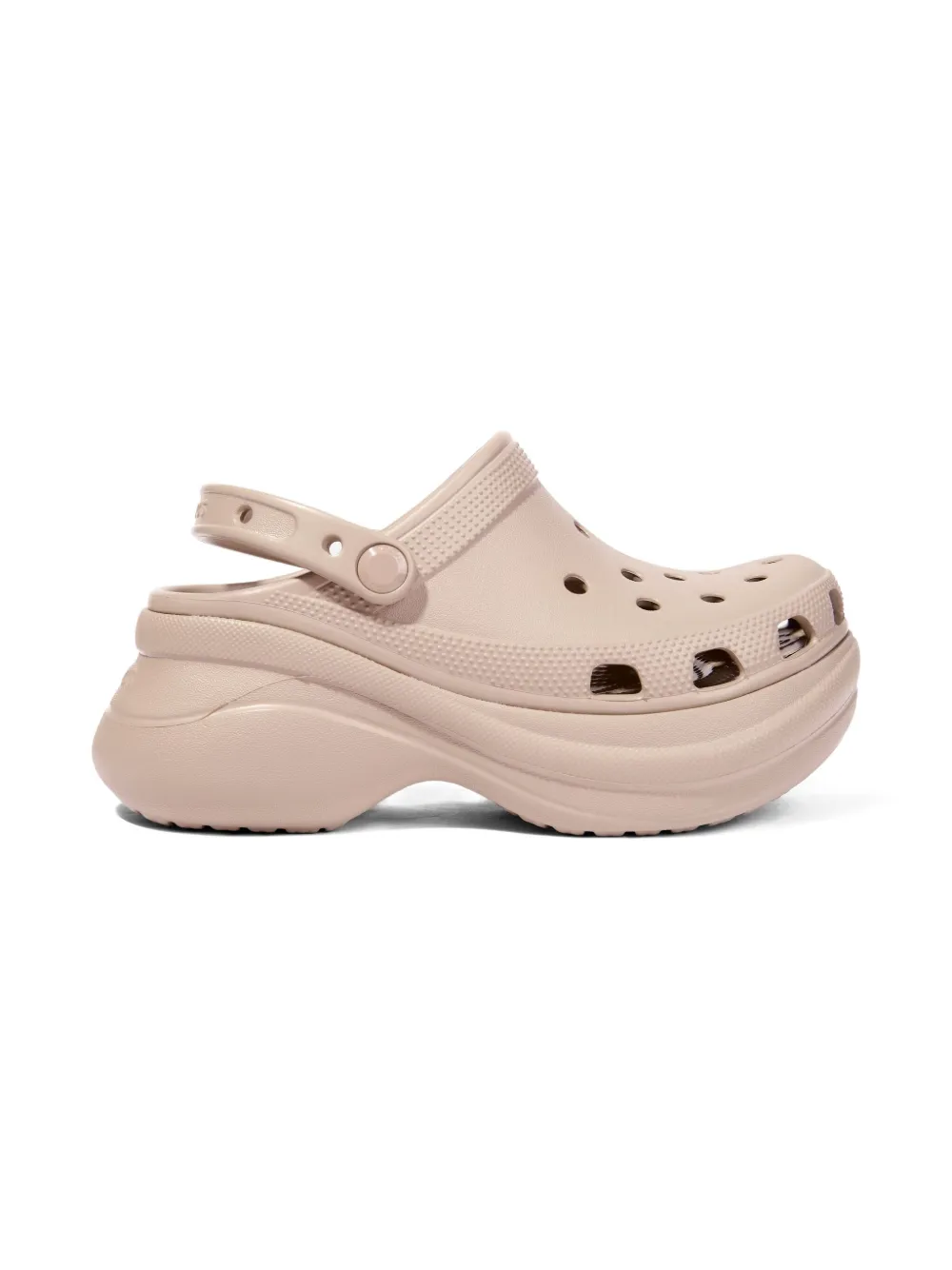 Crocs Platform Perforated Sandals In Pink