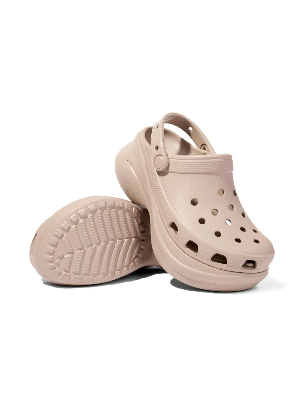 Crocs Platform Perforated Sandals In Pink