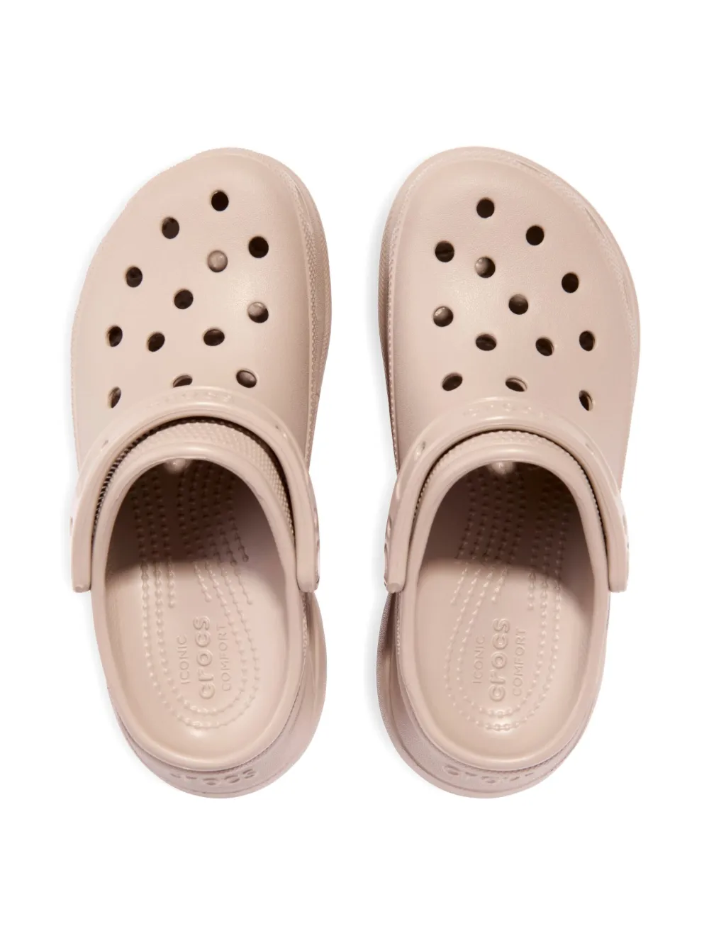 Crocs Platform Perforated Sandals In Pink