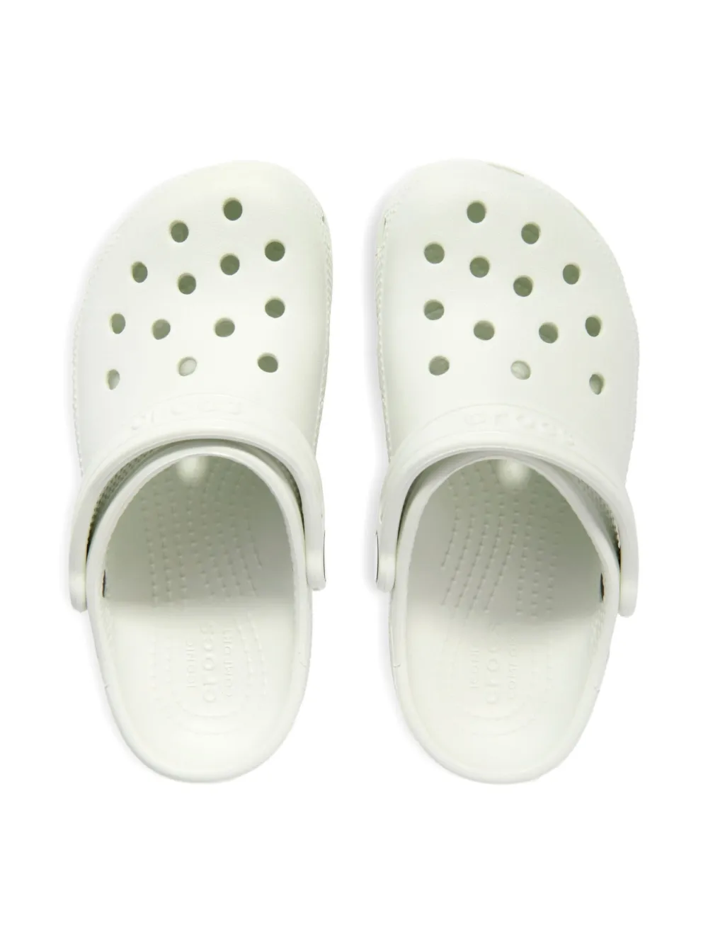 Crocs Kids Classic klompen met geperforeerde details Groen