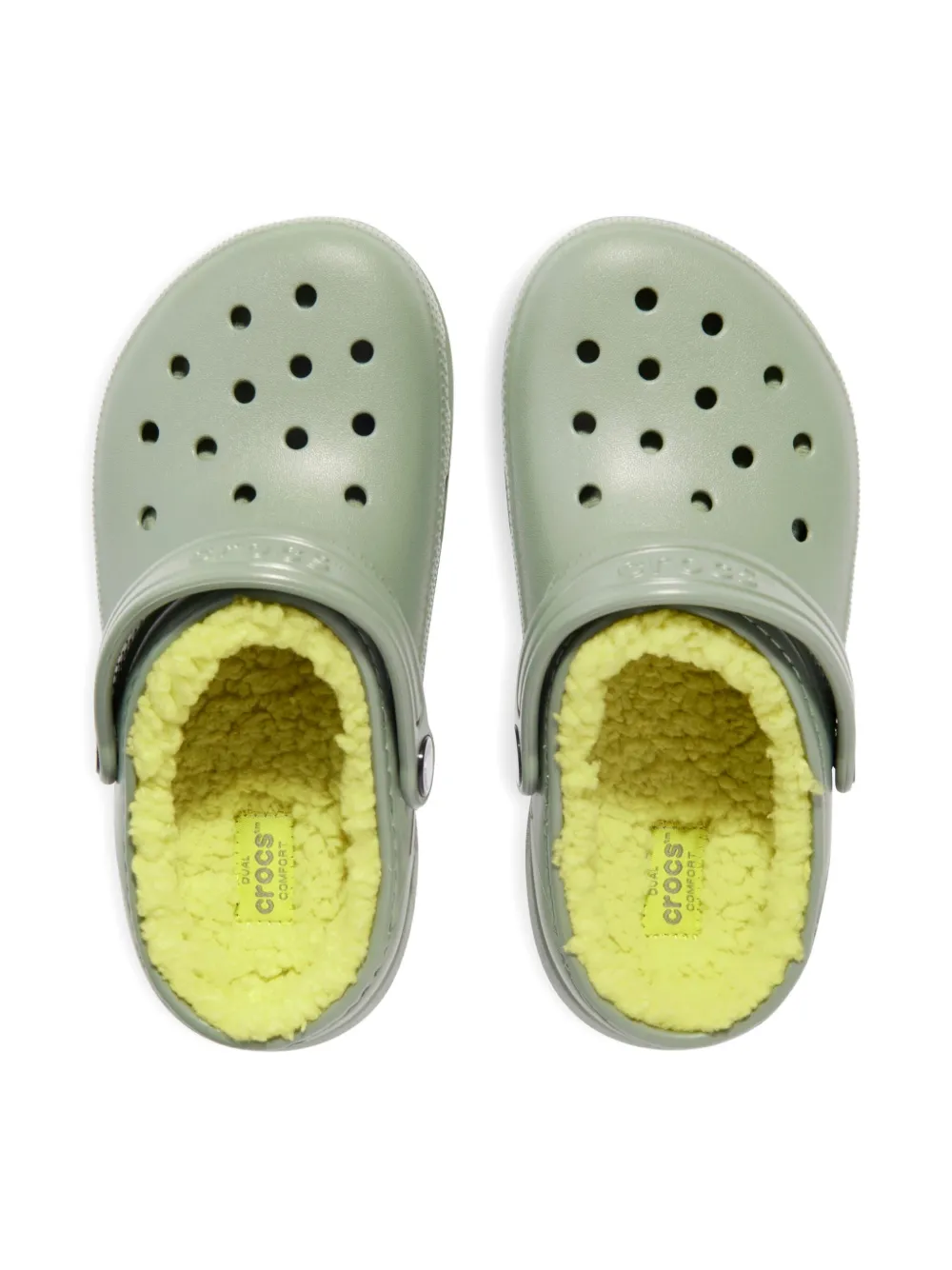 Crocs Kids Sandalen met geperforeerde details Groen