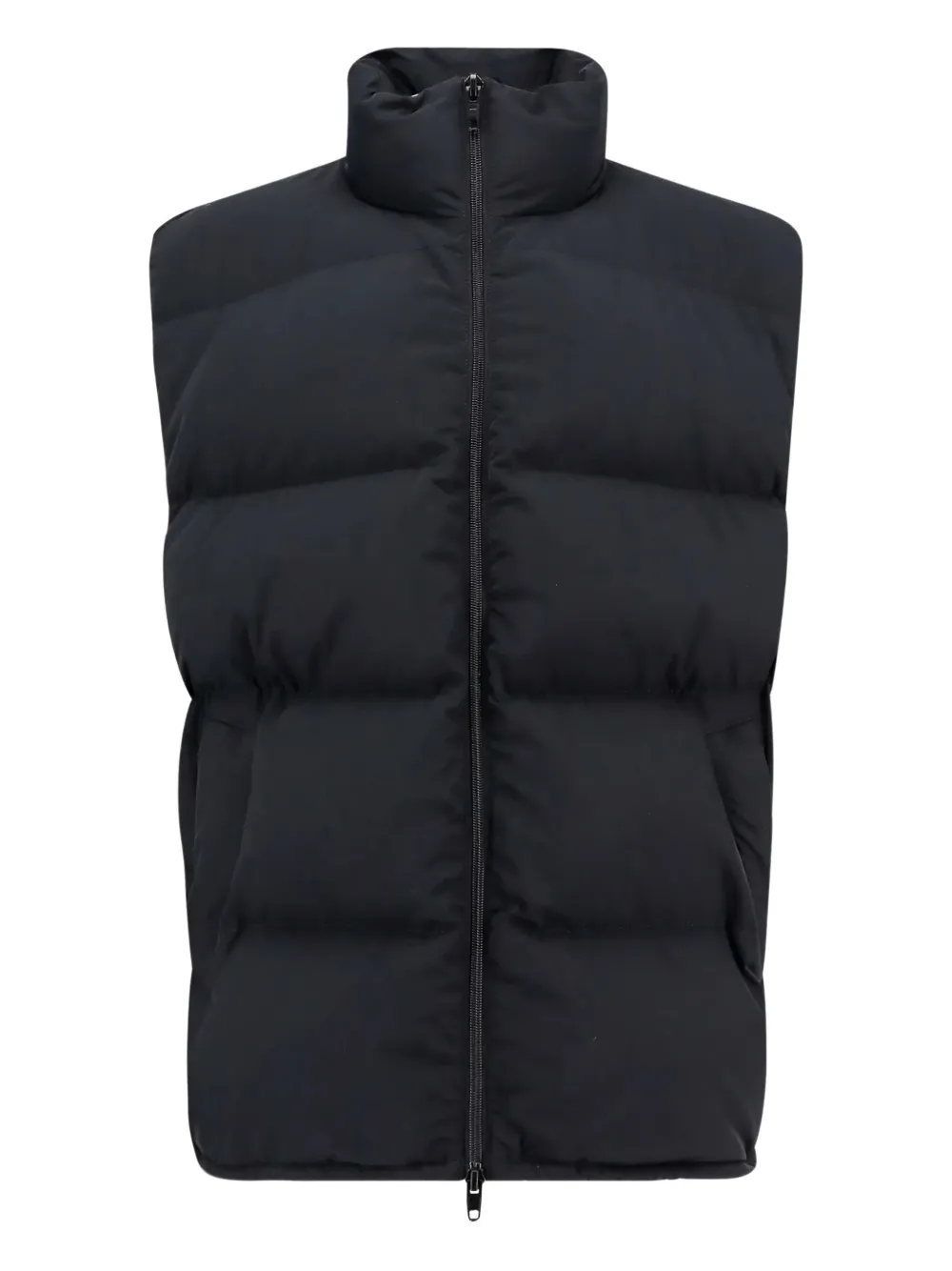 Balenciaga logo-print padded gilet - Black