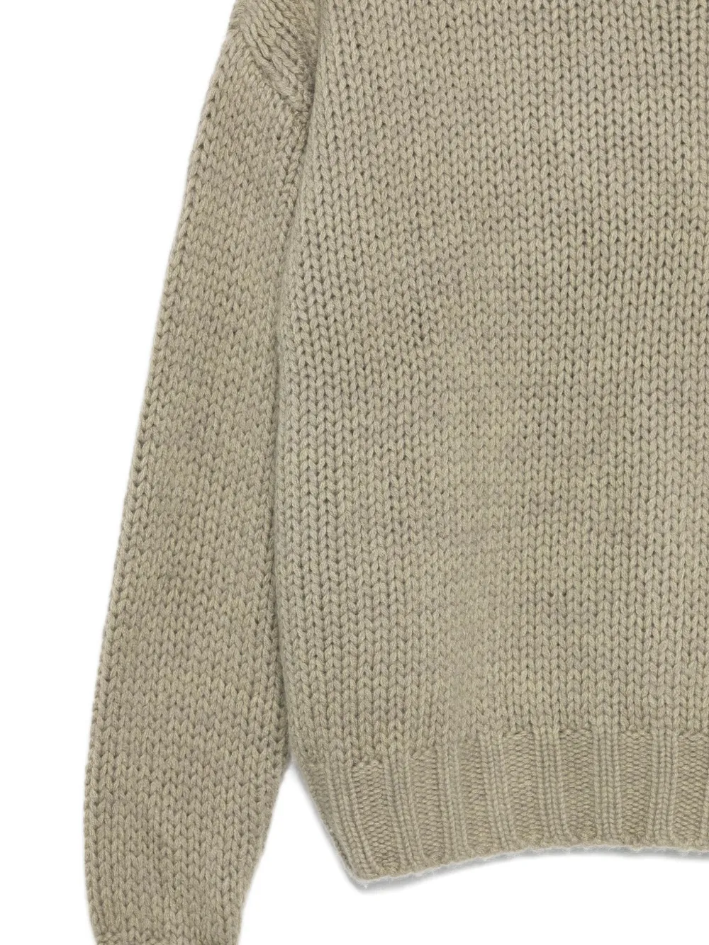 Liska Ribgebreide pullover Groen