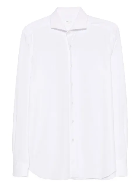 Xacus spread-collar wool shirt