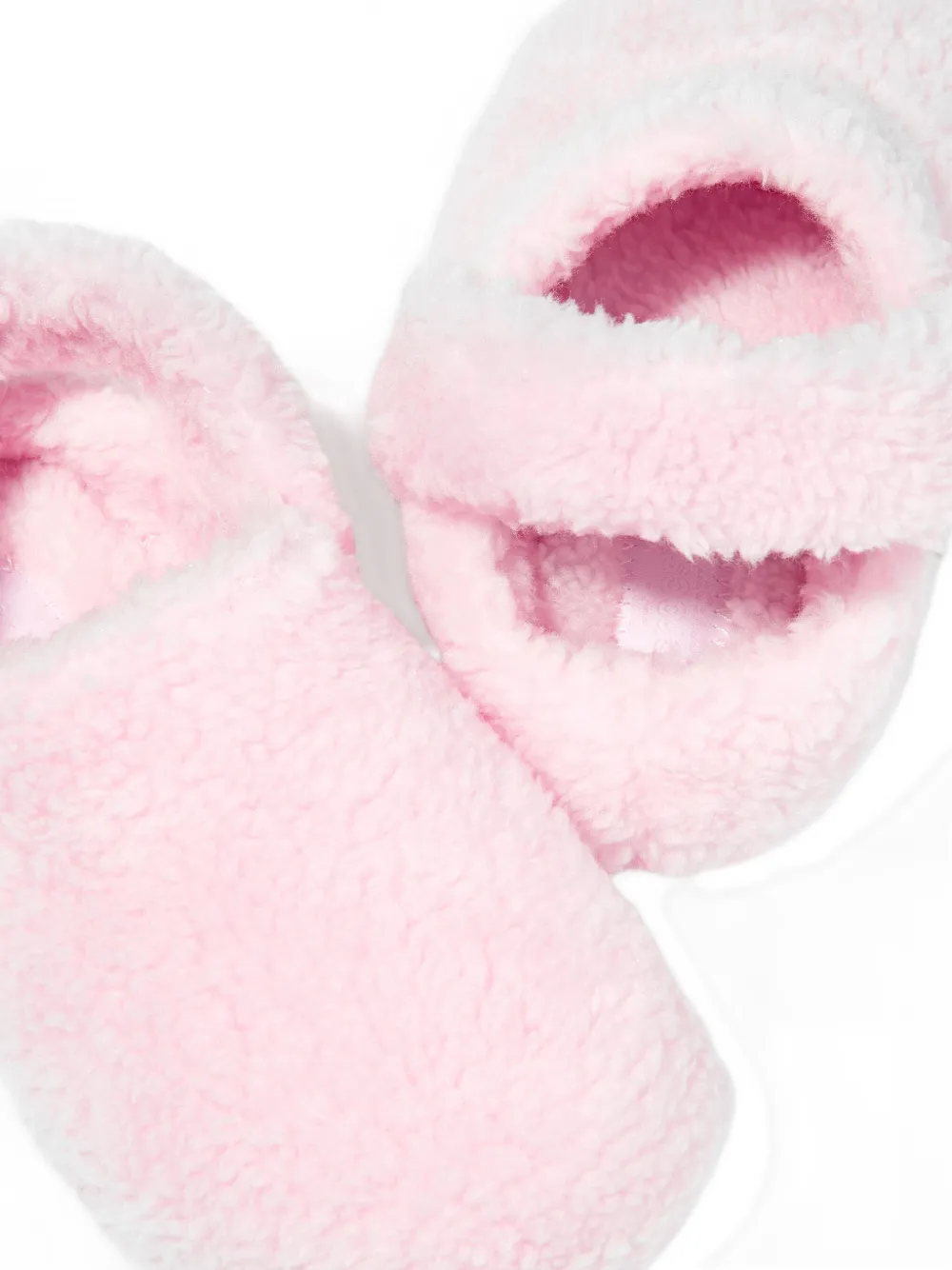 Crocs Kids Cozzzy slippers met imitatiebont Roze