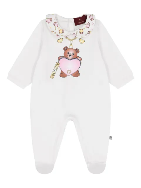 Aigner Kids teddy-bear heart babygrow