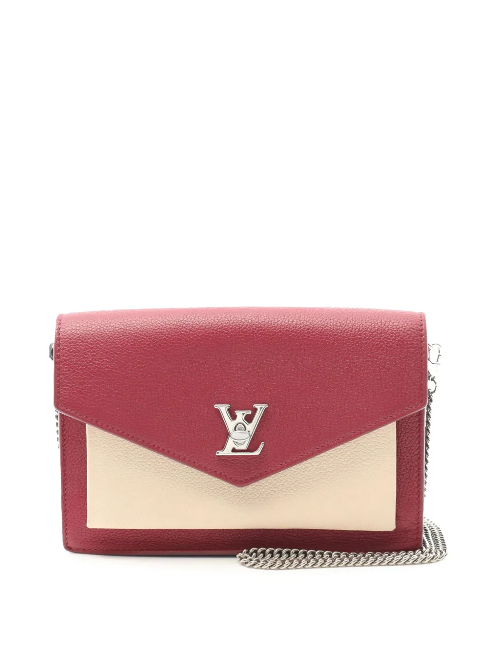 Louis Vuitton Pre-Owned 2018 Bicolor Leather MyLockMe Chain Pochette Louis Vuitton Pre-Owned 2018 Bicolor Leather MyLockMe Chain Pochette