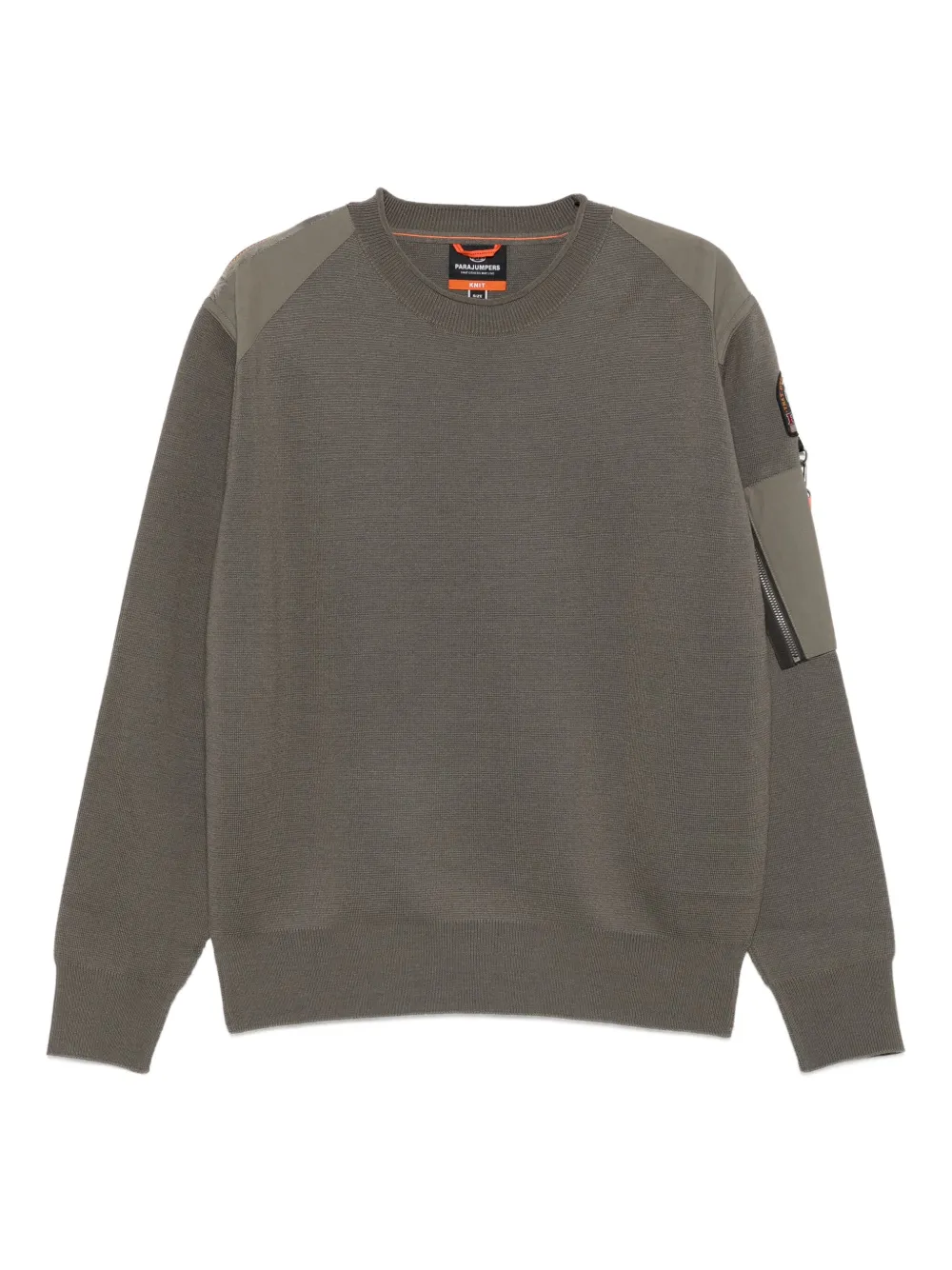 Parajumpers crew-neck panelled sweatshirt | Brown | Image 1