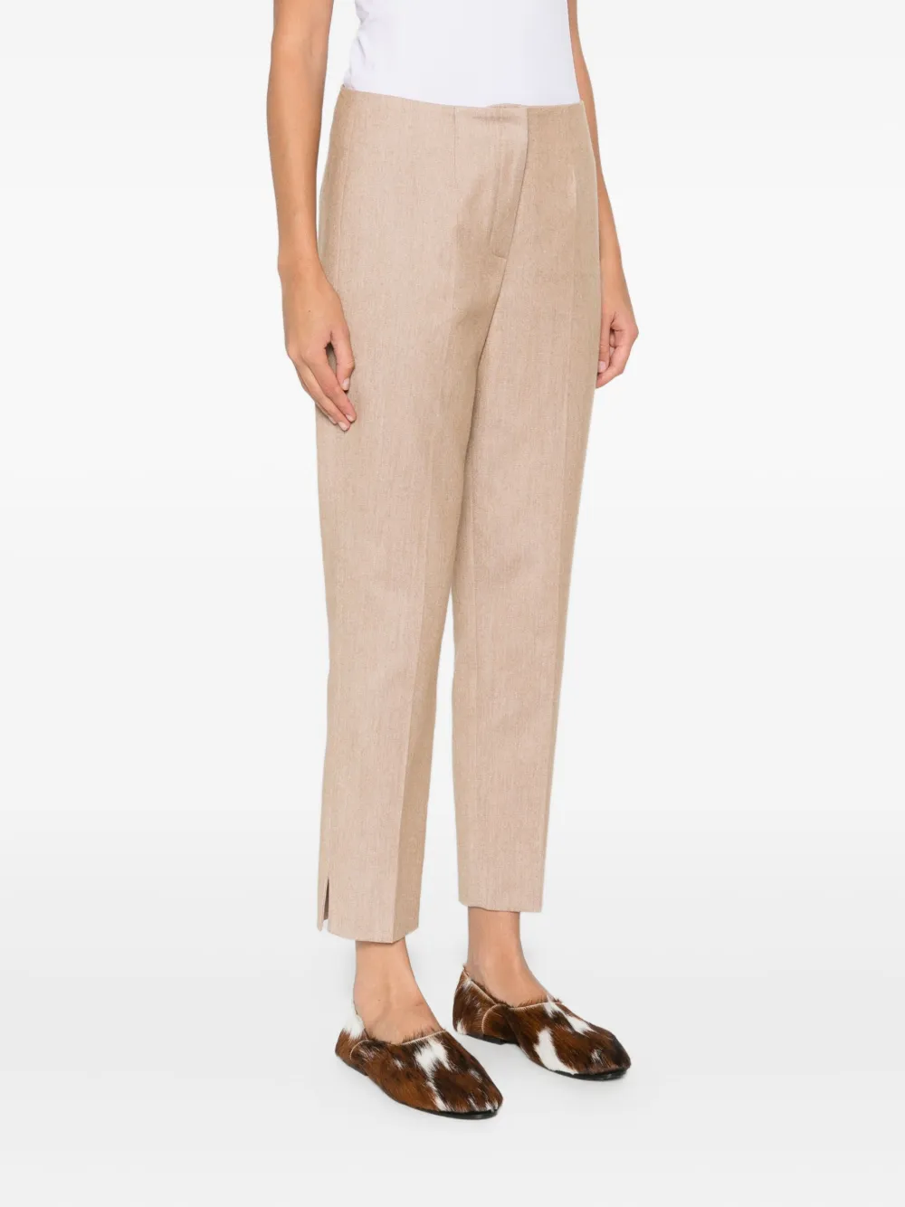 Margon Metamorfosi Cropped Trousers In Neutral