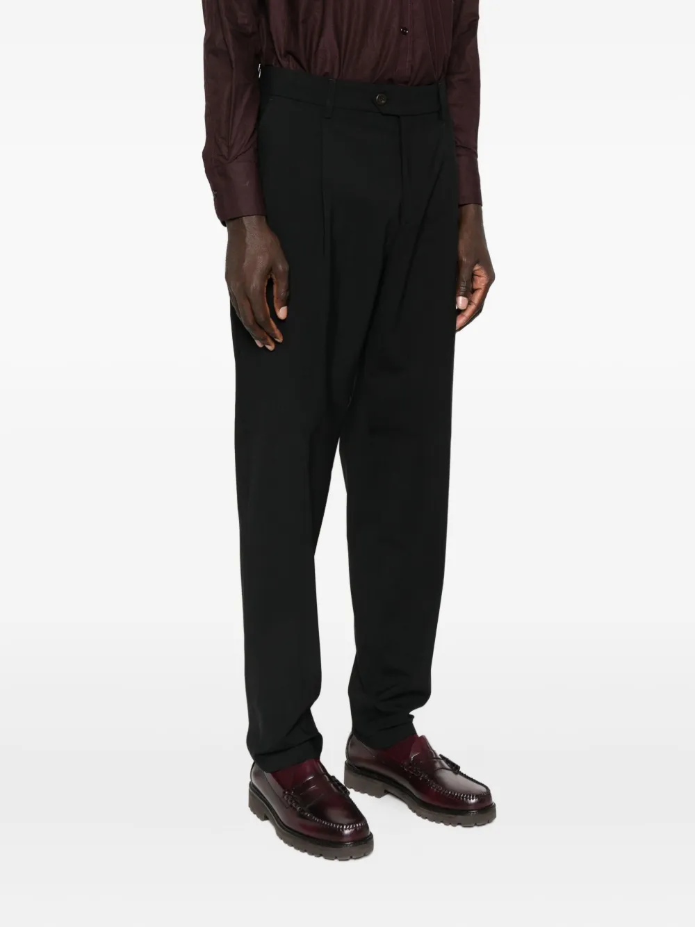 Eleventy Plooibroek Zwart