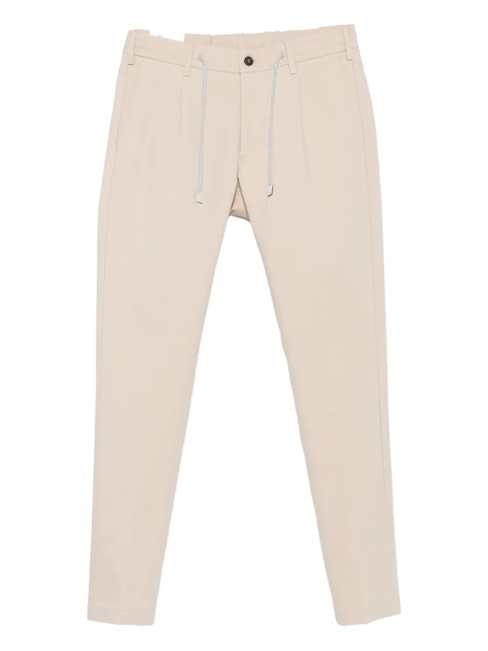 Eleventy Drawstring Trousers In Neutral