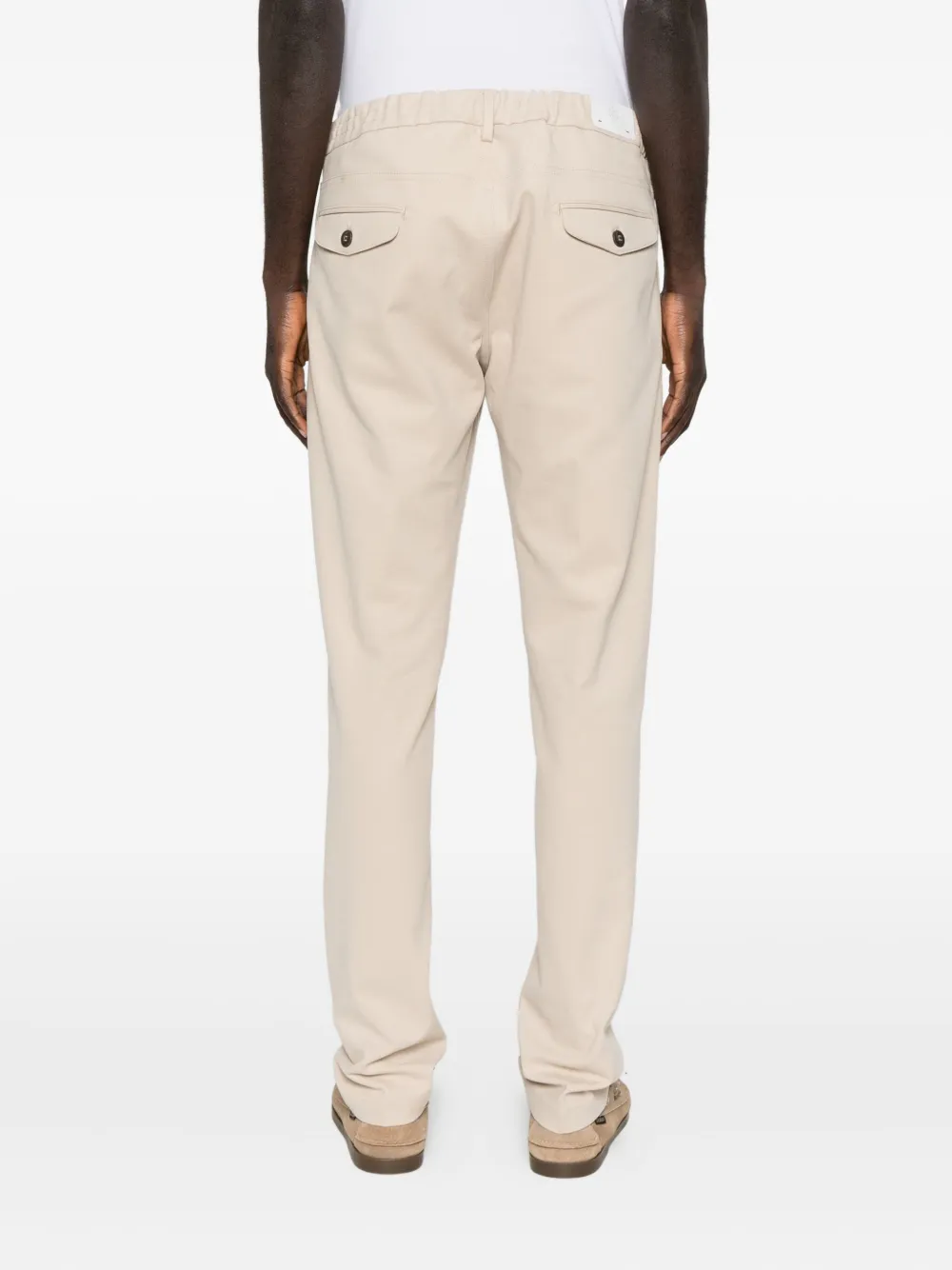 Eleventy Drawstring Trousers In Neutral