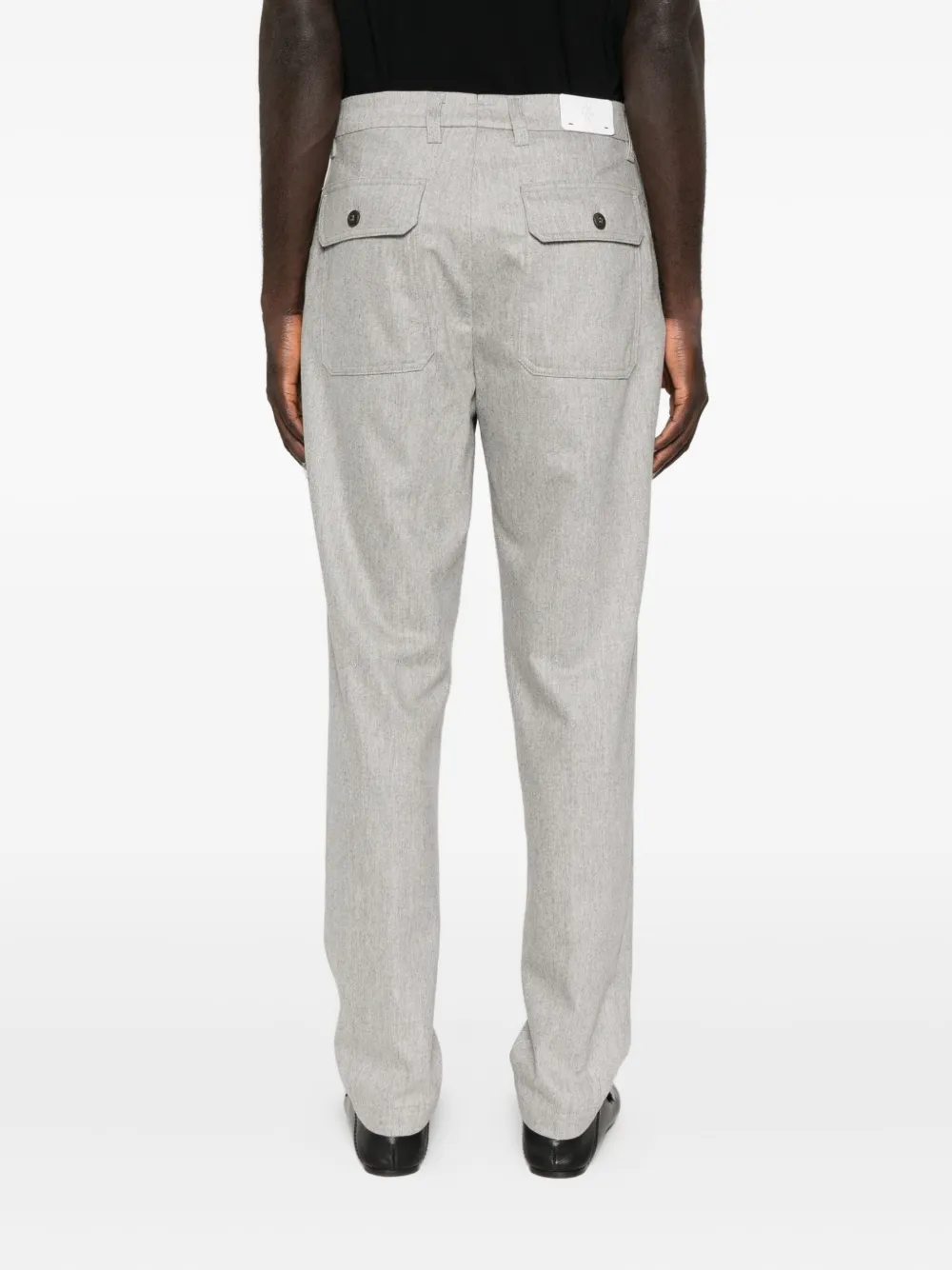 Eleventy Broek met geplooide voorkant Grijs