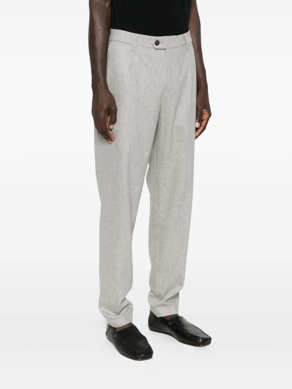 Eleventy Broek met geplooide voorkant Grijs