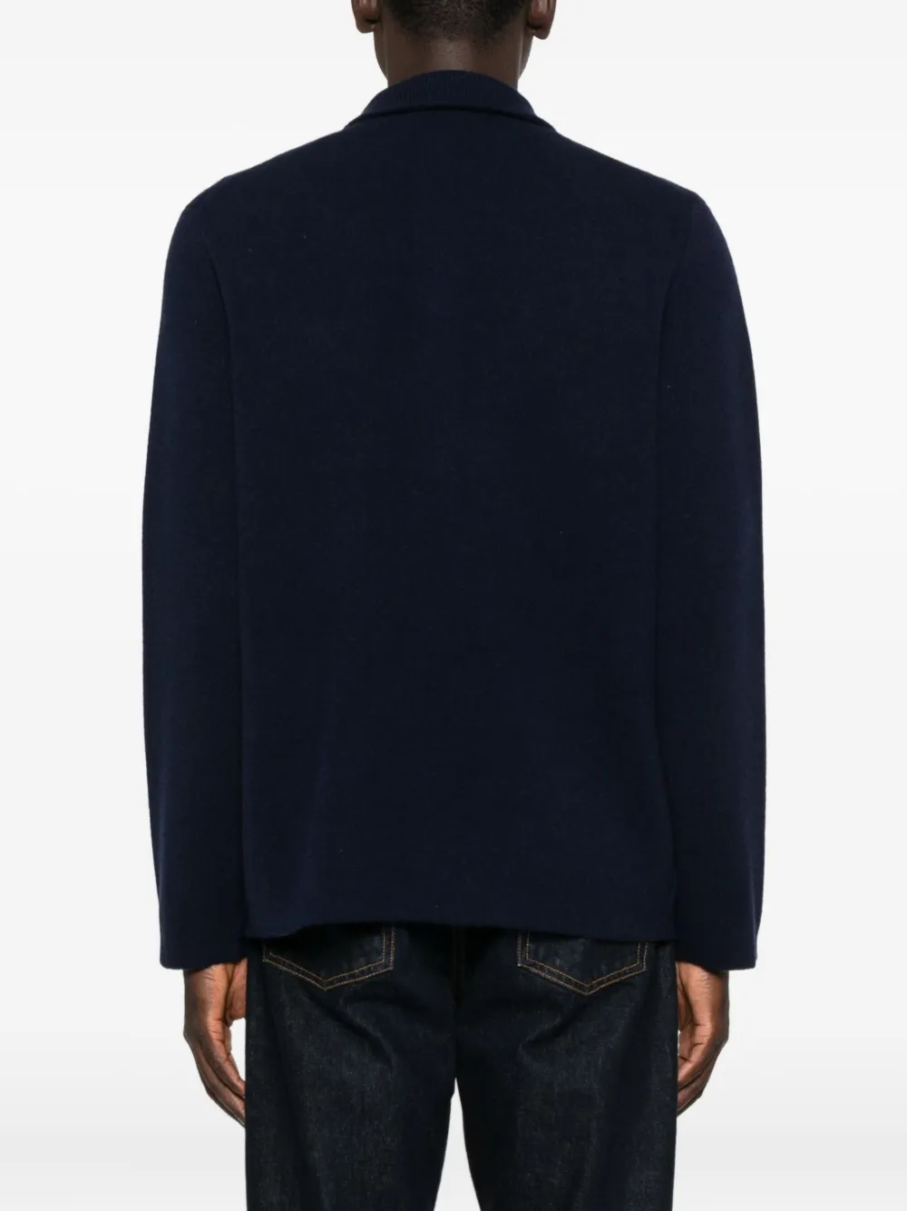 Lardini Vest met opgestikte zak en knoop Blauw