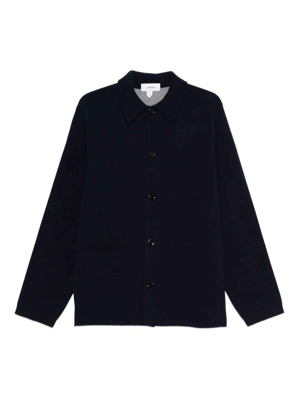 Lardini patch-pocket button cardigan | Blue | Image 1