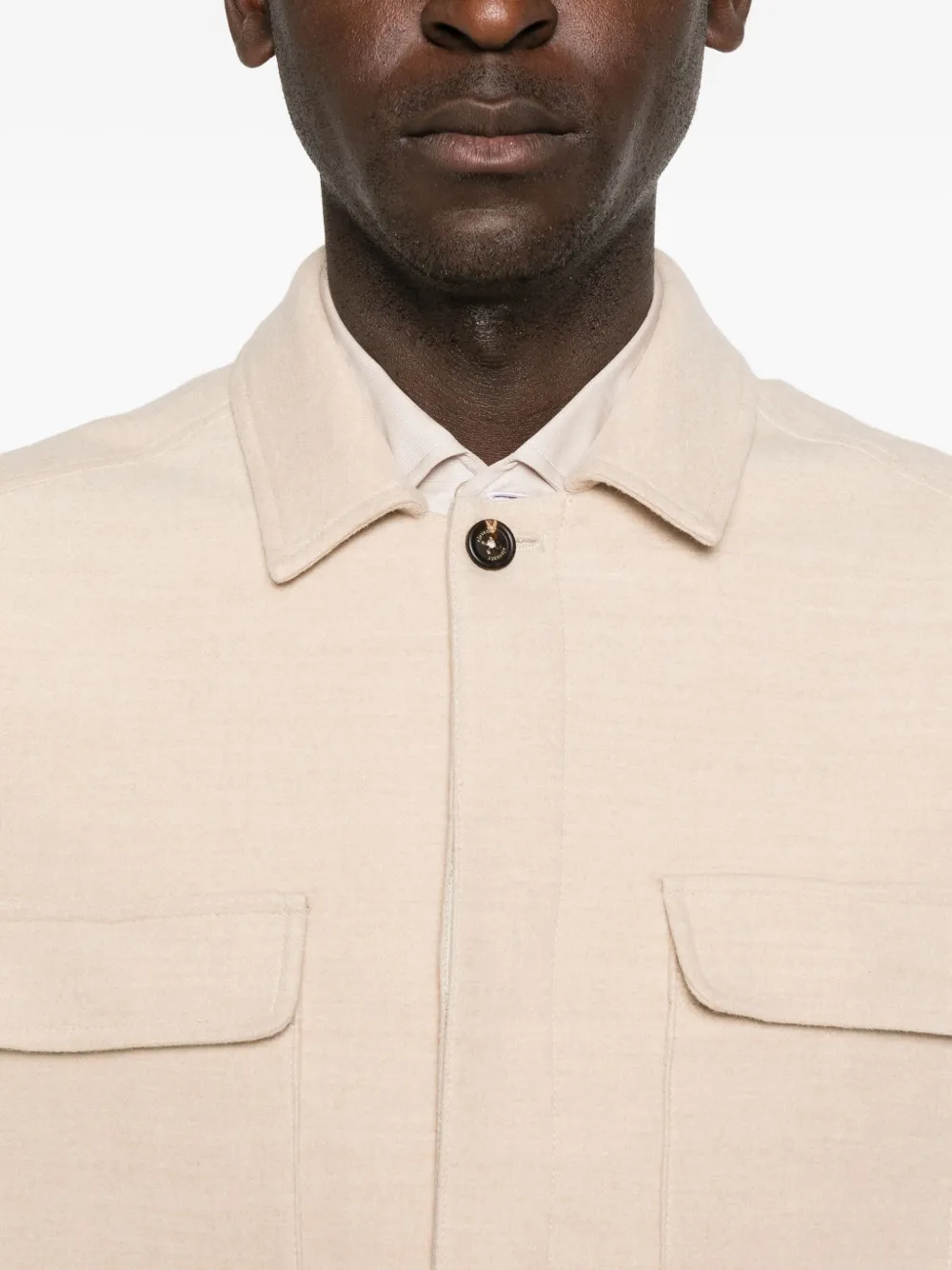 Eleventy Jack met klepzak en knopen Beige