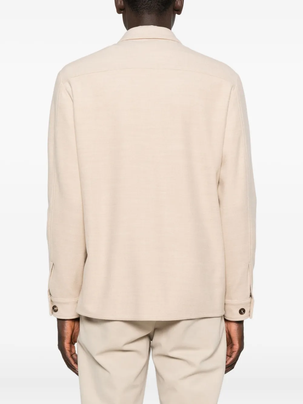 Eleventy Jack met klepzak en knopen Beige