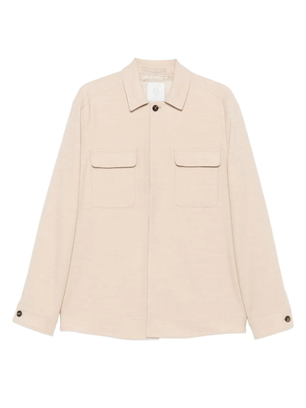 Eleventy buttoned flap-pocket jacket | Neutrals | Image 1