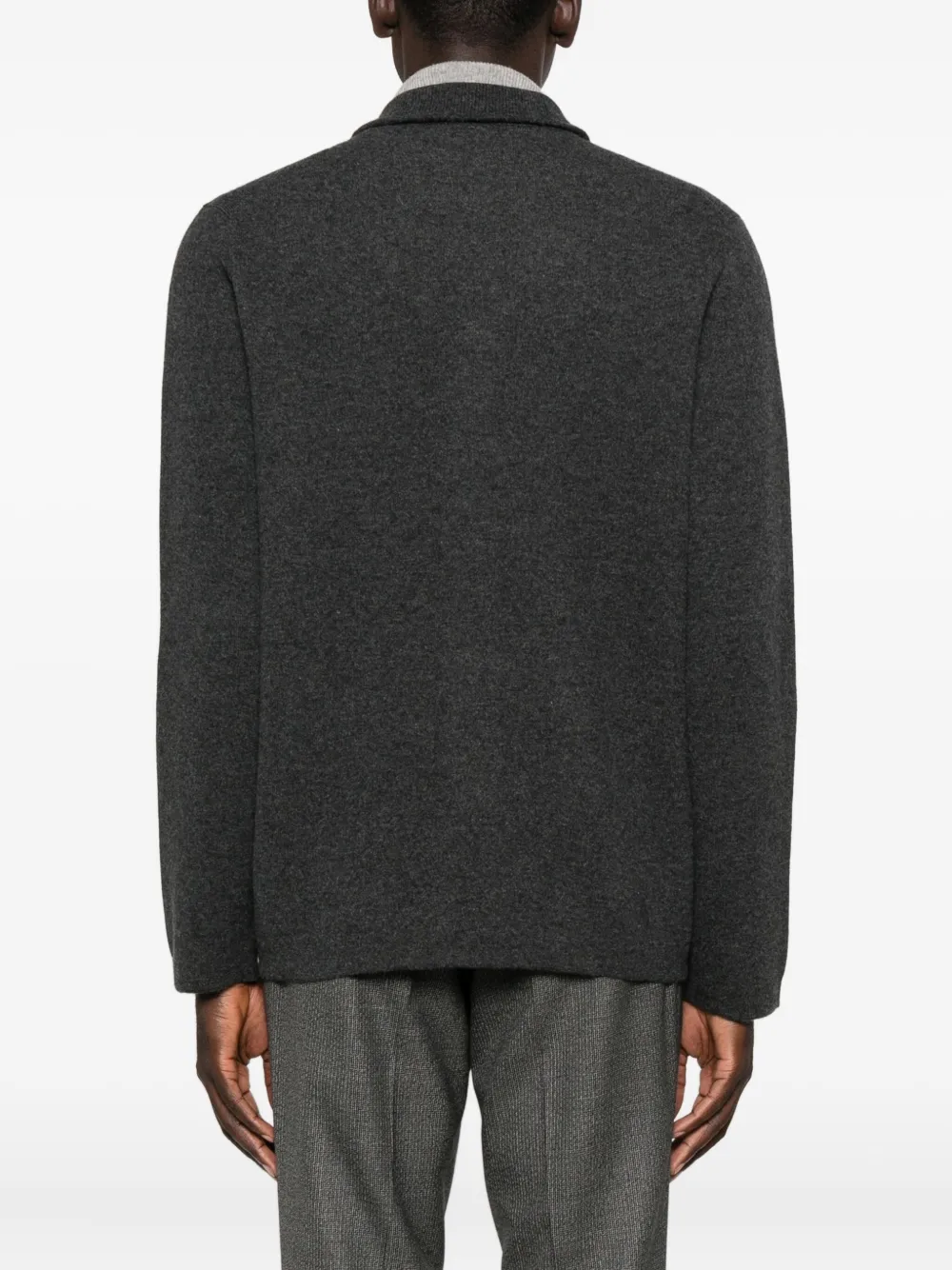 Lardini Vest met opgestikte zak met knopen Grijs