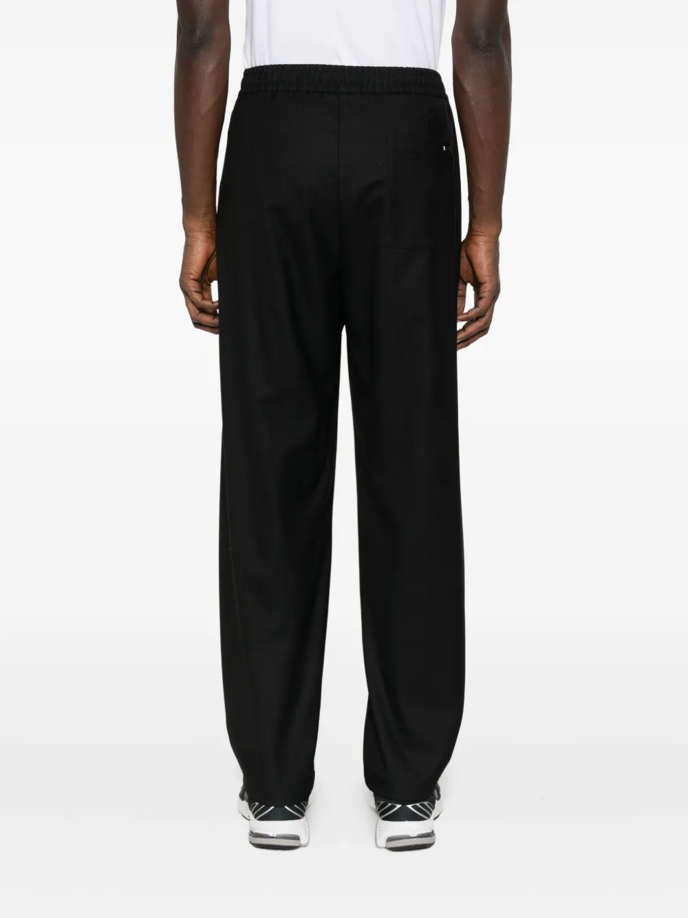Herno Elastic-waist Trousers In Black