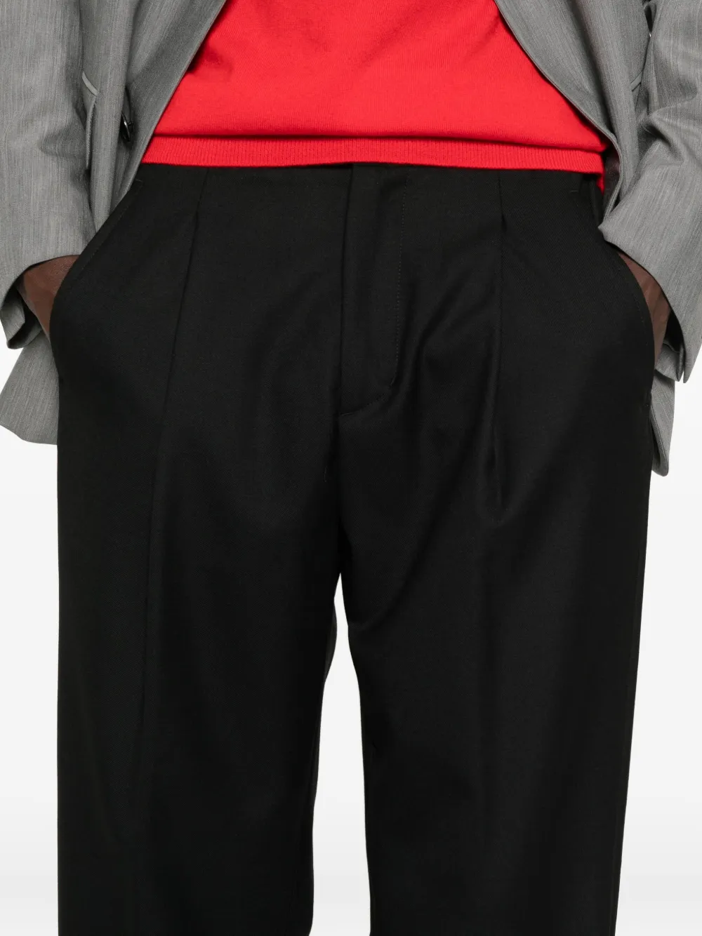 Herno Elastic-waist Trousers In Black