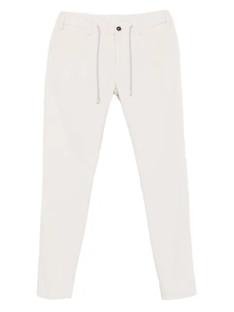 Eleventy drawstring corduroy trousers