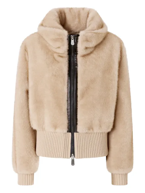 PINKO faux-fur jacket