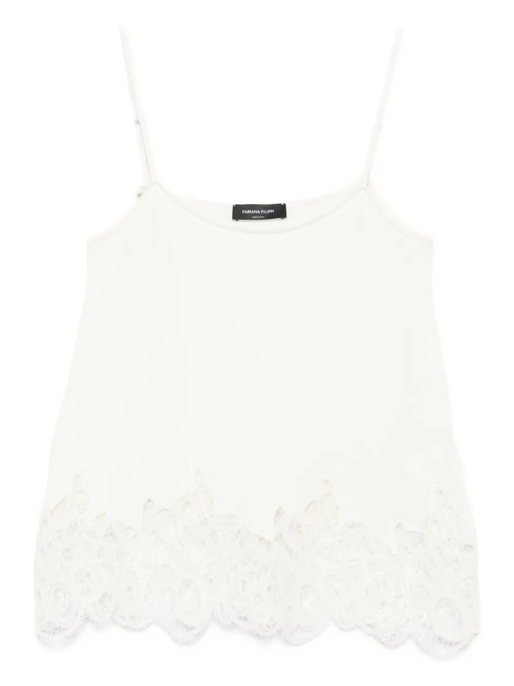 Fabiana Filippi lace-trimmed  top | Neutrals | Image 1