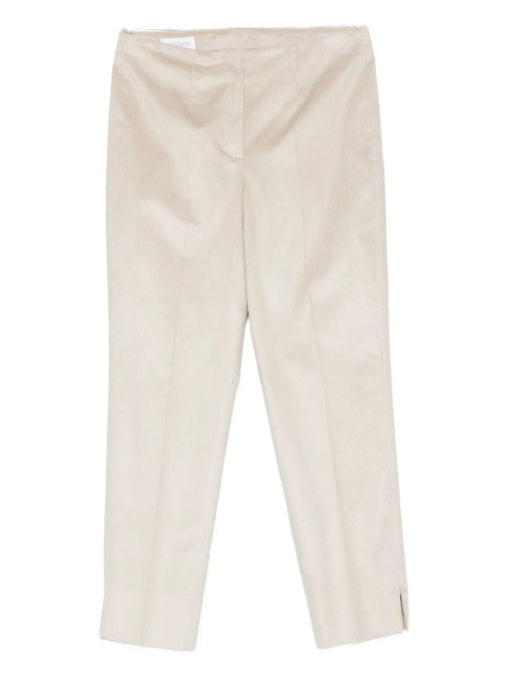 Margon Metamorfosi Side-split Corduroy Trousers In Neutral