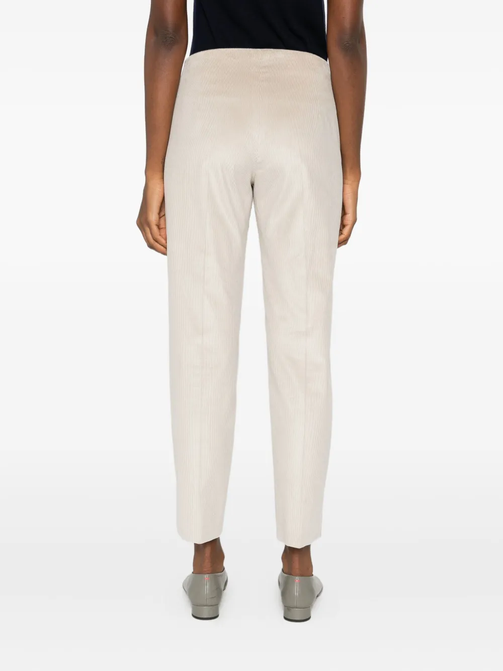 Margon Metamorfosi Side-split Corduroy Trousers In Neutral