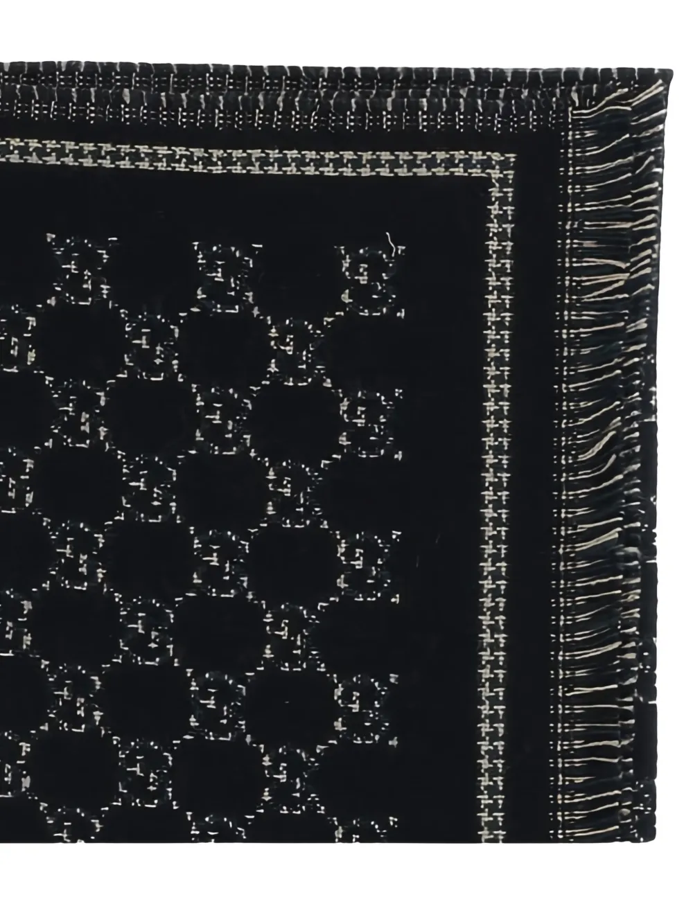 Gucci Sjaal met monogramprint - Zwart