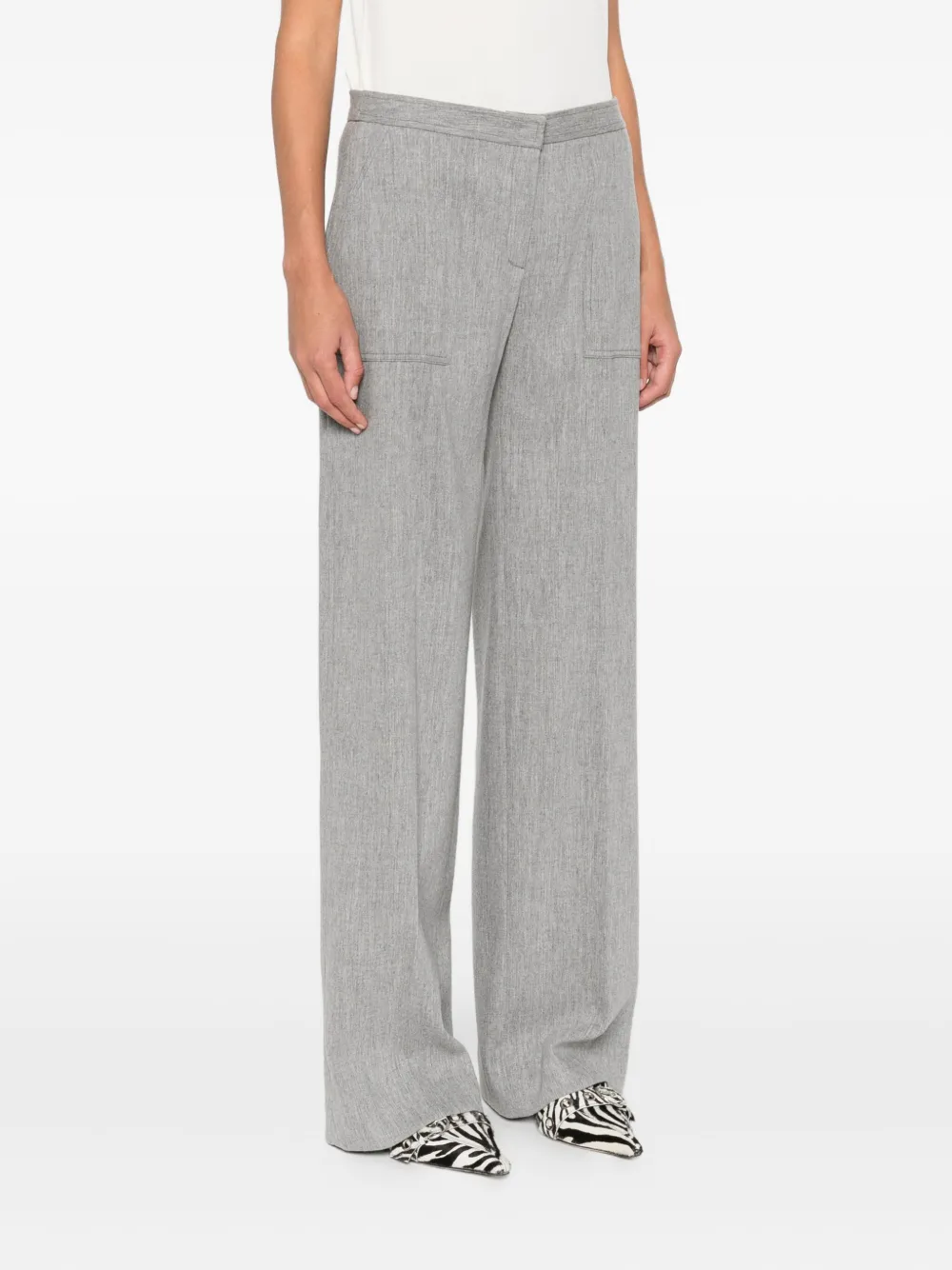  Margon Metamorfosi Pocket-detailed Pants - Grey 