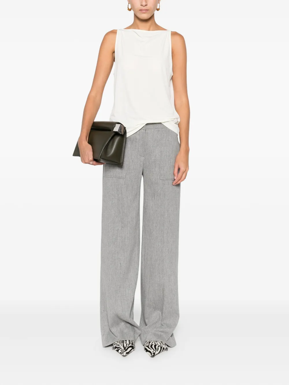 MARGON METAMORFOSI Broek met zakdetail - Grijs