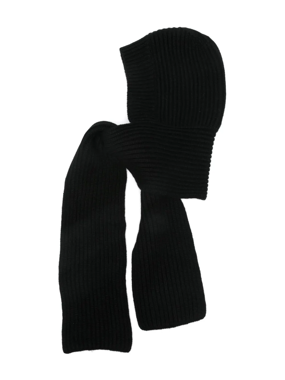Liska bufanda tejida de canalé | negro | Image 1