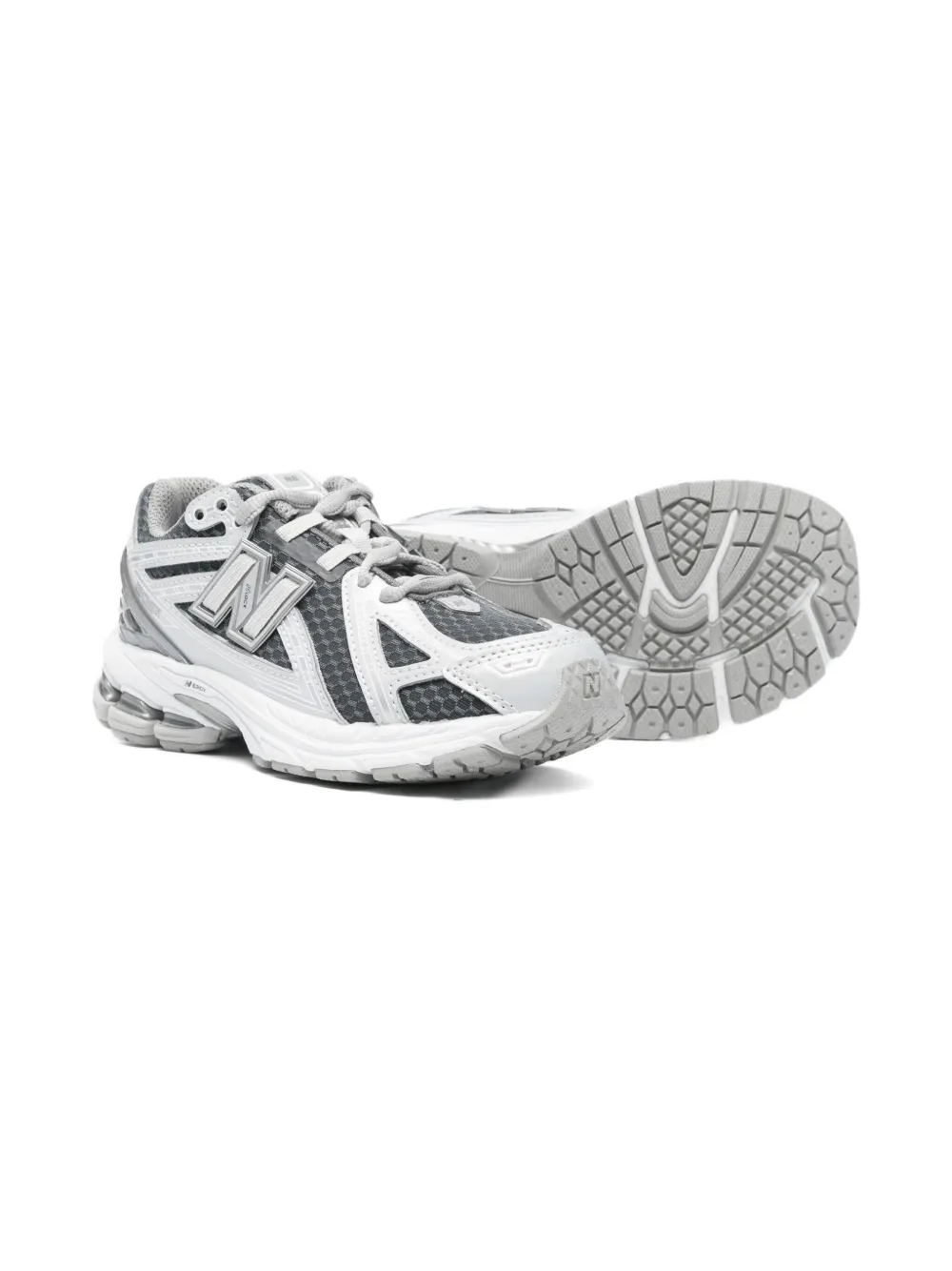 New Balance Kids mesh-panel sneakers - Wit