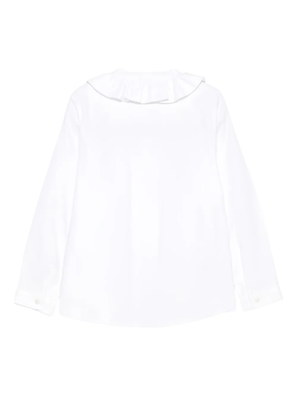 Il Gufo Frilled-collar Shirt In White
