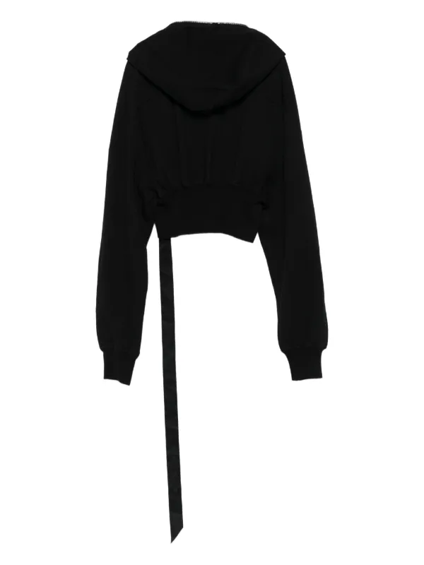 Rick Owens DRKSHDW Cotton Hoodie | Black | FARFETCH SG