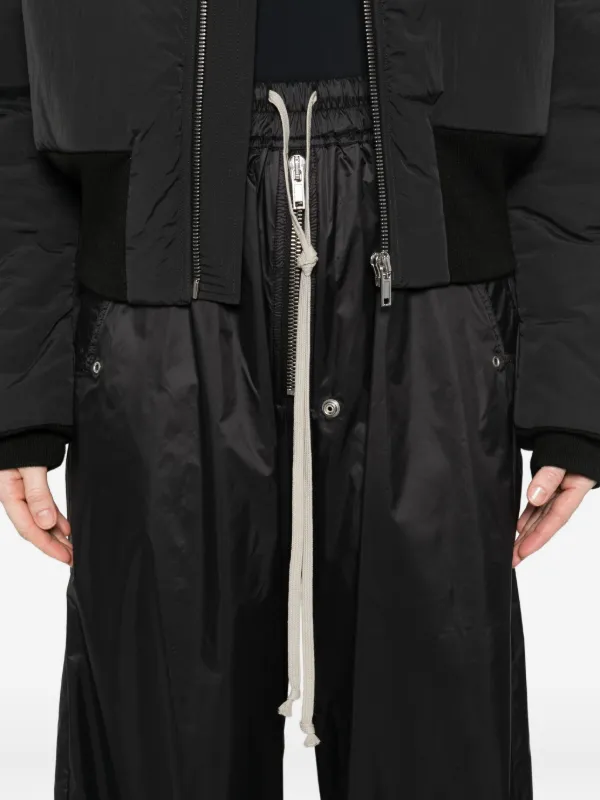 Rick Owens DRKSHDW ドローストリング ワイドパンツ | ブラック