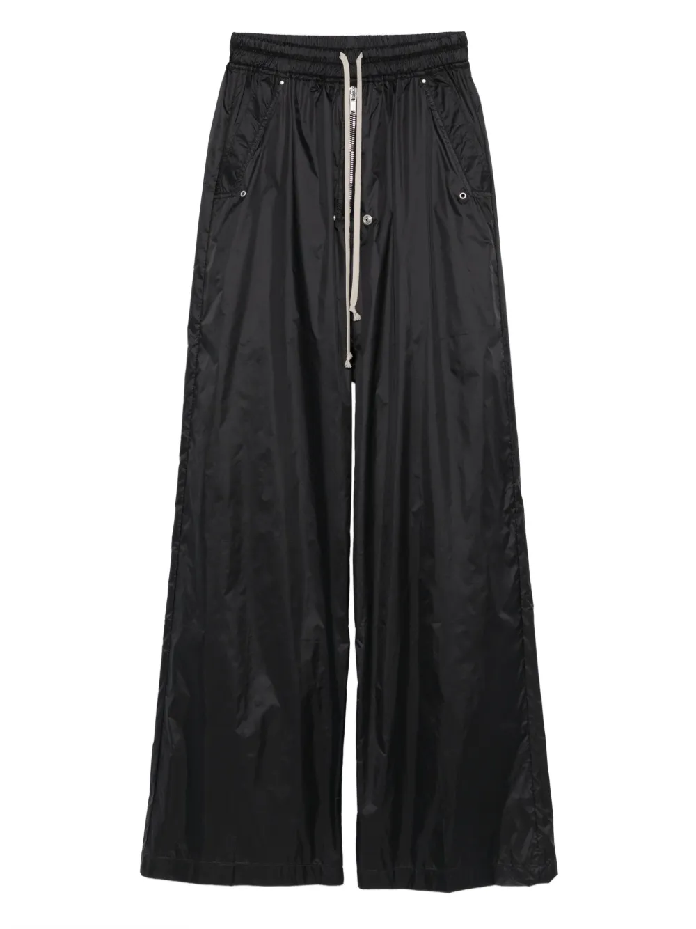 Rick Owens DRKSHDW ドローストリング ワイドパンツ - ブラック Rick Owens DRKSHDW ドローストリング ワイドパンツ - ブラック