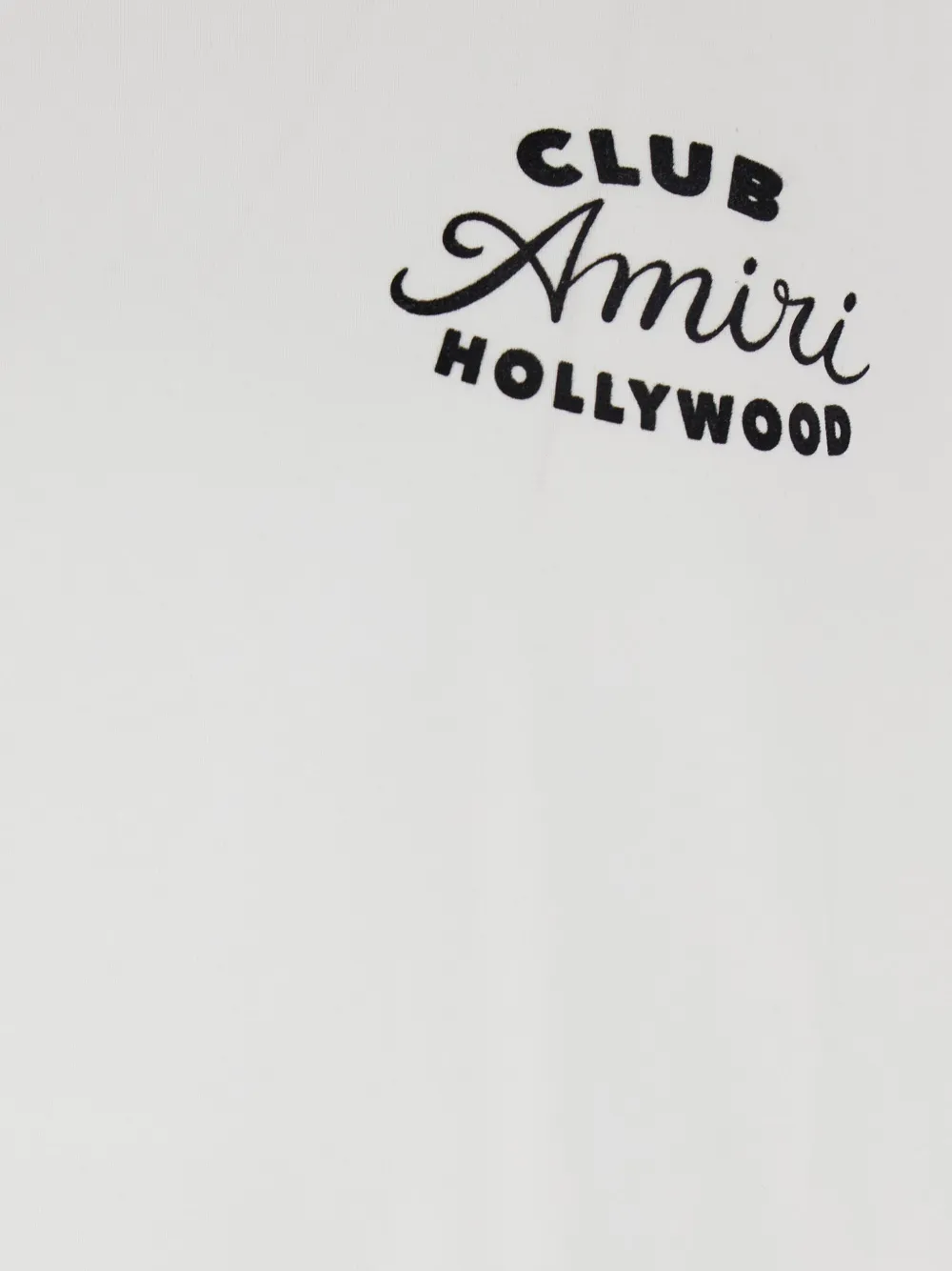Amiri White Crewneck T-shirt With Logo Lettering On The Front And Maxi Logo Print On The Rear In Cotton Ma In White