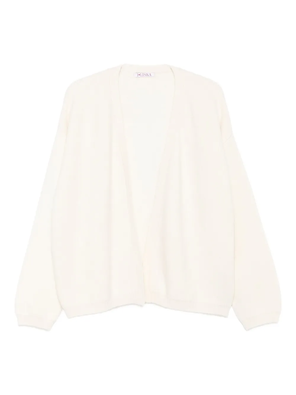 Liska Open-front Cardigan In Neutral